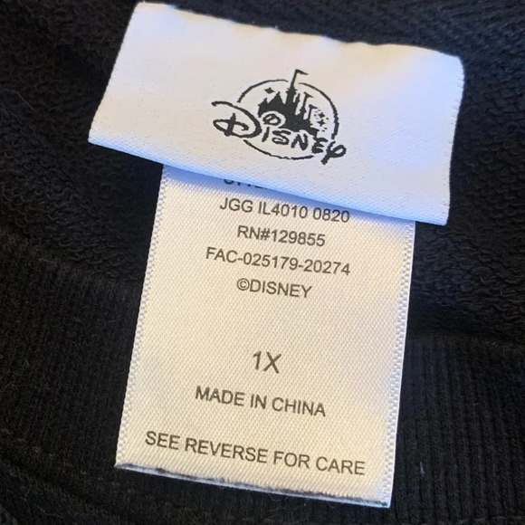 Disney mickey mouse sweatshirt ears hearts size 1x - Picture 8 of 8